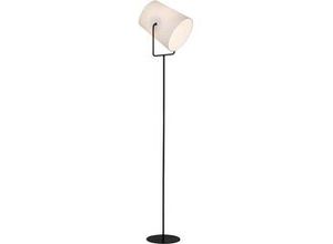 4004353290619 - Lampe Bucket Standleuchte 1flg schwarz weiß 1x A60 E27 60W geeignet für Normallampen (nicht enthalten) Mit Fußschalter - weiß - Brilliant