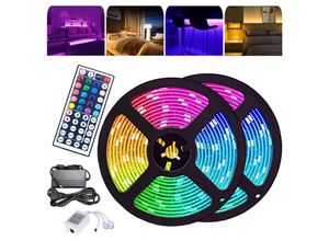 9051291156298 - 10M LED Streifen set  LED Strip 30 LEDs LED not wasserdicht(IP20) mit 44 Tasten Fernbedienung - RGB