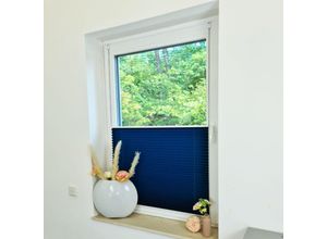 4251259483830 - Premium Klemmfix-Plissee ohne bohren Faltrollo Rollo Jalousie für Fenster Tür Blaugrün 55 cm 200 cm - Blaugrün