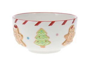 8720573820295 - Home Styling - Schale mit Weihnachtsmuster gingerbread 14 cm 8720573820295 - Home Styling - Schale mit Weihnachtsmuster gingerbread 14 cm
