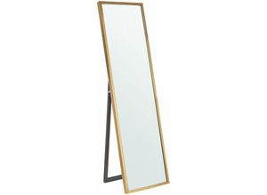 4251682270304 - Beliani - Stehspiegel Gold 40 x 140 cm Kunststoff Rechteckig Retro Klassisch