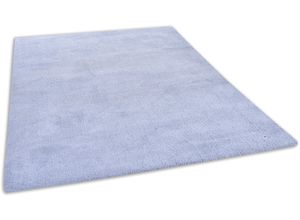 Image of Hochflor-Teppich TOM TAILOR HOME "Shaggy Teppich Cozy" Teppiche Gr. B/L: 65 cm x 135 cm, 25 mm, 1 St., blau (hellblau) Esszimmerteppiche