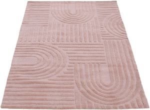 Image of Teppich CARPETFINE "Holly 4 - Soft Touch Microfaser Teppich" Teppiche Gr. B/L: 160 cm x 230 cm, 12 mm, 1 St., rosa Esszimmerteppiche