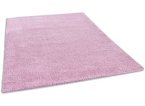 Image of Hochflor-Teppich TOM TAILOR HOME "Shaggy Teppich Cozy" Teppiche Gr. B/L: 65 cm x 135 cm, 25 mm, 1 St., rosa Esszimmerteppiche