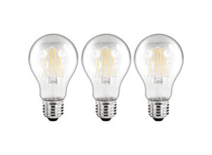 4250967316324 - Mcshine - led Filament Set 3x Glühlampe E27 6W 810lm warmweiß klar