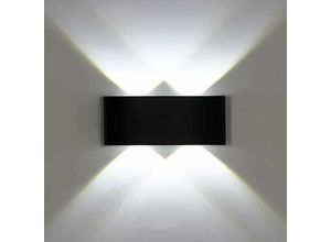 Image of Moderne LED-Außenwandleuchte, moderne Up-Down-Außenwandleuchte, wasserdichte IP65-Wandleuchte für Wohnzimmer, Schlafzimmer, Badezimmer, 6500K
