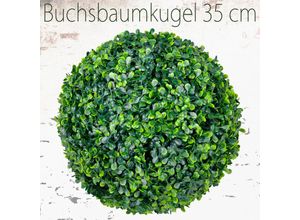 4260360527937 - Deko Buchsbaum 35 cm Künstlich Buchsbaumkugel Kugel Künstliche Pflanzen Pflanze Buchskugel Kunstpflanze Buchskugel Decovego