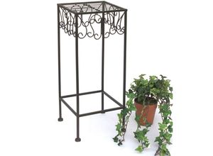 4019121401272 - Blumenhocker Metall Braun Eckig 50 cm Blumenständer 140127-S Beistelltisch Pflanzenständer Blumensäule - Dandibo 4019121401272 - Blumenhocker Metall Braun Eckig 50 cm Blumenständer 140127-S Beistelltisch Pflanzenständer Blumensäule - Dandibo