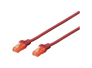 4016032371908 - ROT - Digitus DK-1612-010 R RJ45 Netzwerkkabel Patchkabel cat 6 u utp 100 m verdrillte Paare 1 St