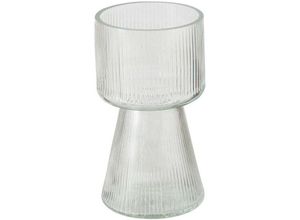 4066076333189 - Boltze Gruppe - Vase aus Glas imano geriffeltes Glas 18 cm