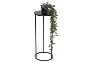 4260700963692 - Blumenhocker Metall Schwarz Rund 60 cm Blumenständer Beistelltisch 96316 M Blumensäule Modern Pflanzenständer Pflanzenhocker 4260700963692 - Blumenhocker Metall Schwarz Rund 60 cm Blumenständer Beistelltisch 96316 M Blumensäule Modern Pflanzenständer Pflanzenhocker