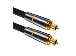 4255698259513 - Audiokabel Digitale Glasfaser Toslink SPDIF Schwarz 2m