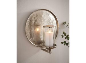 4260772024970 - Dekoleidenschaft - Wandkerzenhalter Noble rund aus Aluminium in Antik Optik silber Windlicht Wanddeko Kerzenwandhalter 4260772024970 - Dekoleidenschaft - Wandkerzenhalter Noble rund aus Aluminium in Antik Optik silber Windlicht Wanddeko Kerzenwandhalter