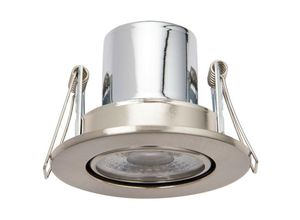 5017588082965 - Saxby Lighting - Saxby Shieldeco 500 cct neigbares Licht 5 w Einbau-Downlight Satin-Nickel-Effektplatte