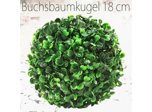 4260360534331 - Deko Buchsbaum 18 cm Künstlich Buchsbaumkugel Kugel Künstliche Pflanzen Pflanze Buchskugel Kunstpflanze Buchskugel Decovego