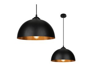 9114681020330 - Vingo - 2x led Pendelleuchte Hängelampe ohne Birne Decken-Lampe Deckenlampe Beleuchtung - schwarz