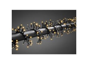 7318306563871 - LED-Lichterkette KONSTSMIDE Weihnachtsdeko aussen Lichterketten Gr Dioden 960 St Flammen 960 St Kabellänge 5 m x Gesamtlänge 122 m schwarz Lichterketten und Lichtschlauch Micro LED Büschellichterkette Cluster 960 bernsteinfarbene Dioden