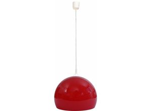 4057651620374 - - Pendelleuchte 655 Hängelampe Hängeleuchte Lampe ø 40cm Schirm Kunststoff rot - red