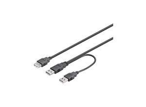 4040849933530 - Ak 670X2-1 - usb 20 Kabel 2x a Stecker auf a Buchse (93353) - Goobay