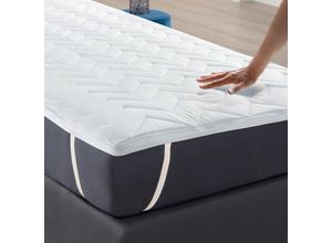 4059222283247 - Matratzentopper TopCool ( 180x200x5cm ) Memory Foam Effekt durch 3cm Viscoschaum Kern mit Sommer- und Winterseite - Öko Tex - hochwertig atmungsaktiv