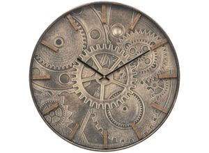 3560232682322 - Wanduhr mit Uhrwerk-Illustration auf dem Zifferblatt Ø 50 cm