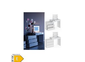4251421976665 - Schminktisch Frisiertisch Frisierkommode Lotos Weiß mit LED Beleuchtung 4251421976665 - Schminktisch Frisiertisch Frisierkommode Lotos Weiß mit LED Beleuchtung