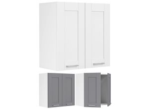 4051814430183 - Küchenschrank hängend Maße ca H 60 x B 60 x T 31 cm Hängeschrank mit Drehtür und zwei Fächern im Landhaus Stil Küchenmöbel - Colura 4051814430183 - Küchenschrank hängend Maße ca H 60 x B 60 x T 31 cm Hängeschrank mit Drehtür und zwei Fächern im Landhaus Stil Küchenmöbel - Colura