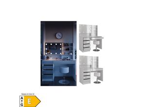 4066731346226 - Schminktisch Sherry Weiß 120 cm mit LED Beleuchtung Hocker und Spiegelregal Vicco 4066731346226 - Schminktisch Sherry Weiß 120 cm mit LED Beleuchtung Hocker und Spiegelregal Vicco
