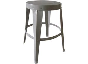 4059865054419 - Homea - Metall Hocker 27cm grau 5JAR987TA