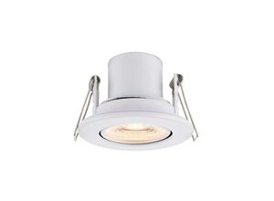 5017588785200 - Saxby Lighting - Saxby Shieldeco - Fire Rated Integrated led Tilt Einbauleuchte Mattweiß Acryl