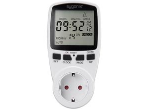 4053199520114 - 1625525 Steckdosen-Zeitschaltuhr digital Wochenprogramm 3680 w Timer-Funktion start stop - Sygonix 4053199520114 - 1625525 Steckdosen-Zeitschaltuhr digital Wochenprogramm 3680 w Timer-Funktion start stop - Sygonix