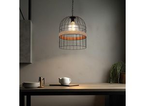 9007371464937 - Hängeleuchte Pendellampe Hanfseil Pendelleuchte Wohnzimmer Hängeleuchte Metallgitter Optik schwarz braun 1x E27 Fassung DxH 35x140 cm 9007371464937 - Hängeleuchte Pendellampe Hanfseil Pendelleuchte Wohnzimmer Hängeleuchte Metallgitter Optik schwarz braun 1x E27 Fassung DxH 35x140 cm