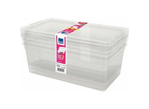 8056897943045 - - Multibox -Container Mehrnutzung für transparente einfache Lebensmittel c Box Set 3 Teile