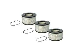 4068201404054 - Filterset 3x Staubsaugerfilter kompatibel mit Nilfisk vhs 42 L40 mc ic 42 L40 hc ic 42 L30 mc pc Staubsauger - hepa Filter Allergiefilter - Vhbw