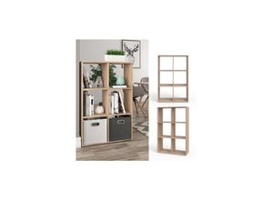 4251421918627 - Raumteiler Bücherregal Standregal Aktenregal Regal 6 Sonoma 4251421918627 - Raumteiler Bücherregal Standregal Aktenregal Regal 6 Sonoma