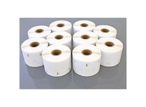 4068201490378 - Vhbw - Set 10x Etiketten-Rolle 57mm x 32mm (1000 Etiketten) kompatibel mit Dymo LabelWriter LW400 Turbo LW450 Duo LW450 Etiketten-Drucker