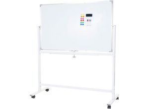 4057651139029 - - Whiteboard 835 Magnettafel Memoboard Pinnwand mobil rollbar inkl Zubehör 150x100cm - white