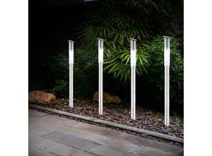 4059157209497 - Etc-shop - 4er Set Außenlampen Garten Solar led Leuchten Steckleuchten