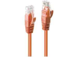 4002888481083 - 48108 RJ45 Netzwerkkabel Patchkabel cat 6 u utp 200 m Orange 1 St - Lindy