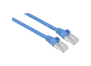 0766623740913 - 740913 RJ45 Netzwerkkabel Patchkabel cat 6a s ftp 300 m Blau Folienschirm Geflechtschi - Intellinet