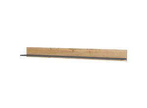 4066075142508 - Lomadox - Wandregal 100cm breit Eiche mit anthrazit CRISP-61 - anthrazit