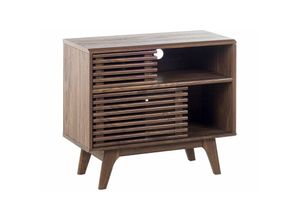 4260580935949 - Beliani - tv Möbel Braun dunkler Holzfarbton mit Viel Stauraum in Retro Stil