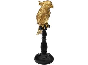 3560238666982 - Atmosphera - Statuette Papagei - Gold - H33 cm créateur dintérieur