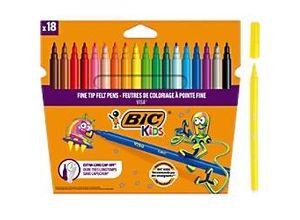 3270220002765 - BIC Filzstift Visa 2 mm Farbig sortiert 18 Stück