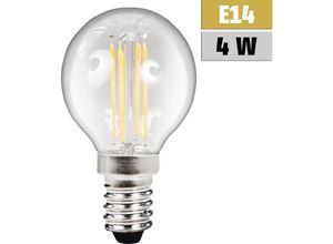 4250967313439 - Mcshine - led Filament Tropfenlampe Filed E14 4W 490lm warmweiß