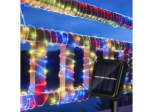 9460565045440 - Hengda - Solar Lichterketten Lichtschlauch 8 Modi Lichter fuer Party Garden Home Festival DecoratioBunt22m 200 led