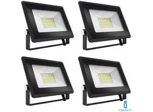 0664213398936 - Aigostar - schlankes led flutlicht 30W smd 4000K natürlich IP65 aussen 4 stk