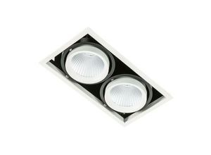 5900644326526 - Vertico Double 4000K - Moderne technische LED-Deckeneinbau weiß schwarz kühlweiß 4000K 3045lm - Italux