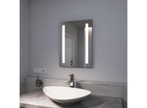 7445621446425 - Led Badspiegel 45x60cm Badezimmerspiegel mit Kaltweißer Beleuchtung - Emke 7445621446425 - Led Badspiegel 45x60cm Badezimmerspiegel mit Kaltweißer Beleuchtung - Emke