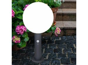 9007371473830 - - Stehlampe Sockelleuchte Außen Bewegungsmelder Außenleuchte Aluminium Bewegungssensor Spritzwasserfest Garten 1x E27 Fassung DxH 25x50 cm 9007371473830 - - Stehlampe Sockelleuchte Außen Bewegungsmelder Außenleuchte Aluminium Bewegungssensor Spritzwasserfest Garten 1x E27 Fassung DxH 25x50 cm